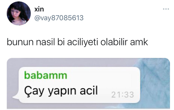 Sadece gerçek çay...