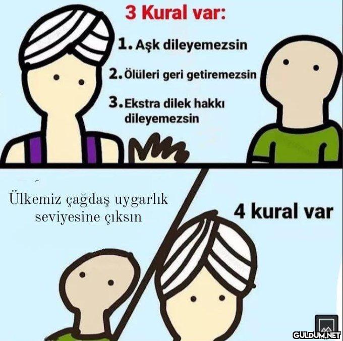 3 Kural var: 1. Aşk...