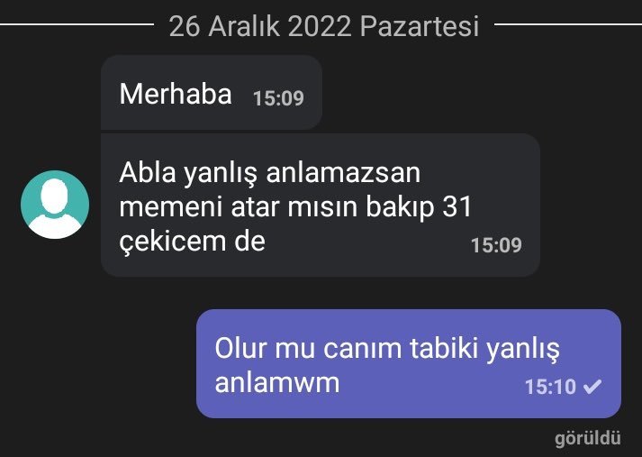 26 Aralık 2022 Pazartesi...