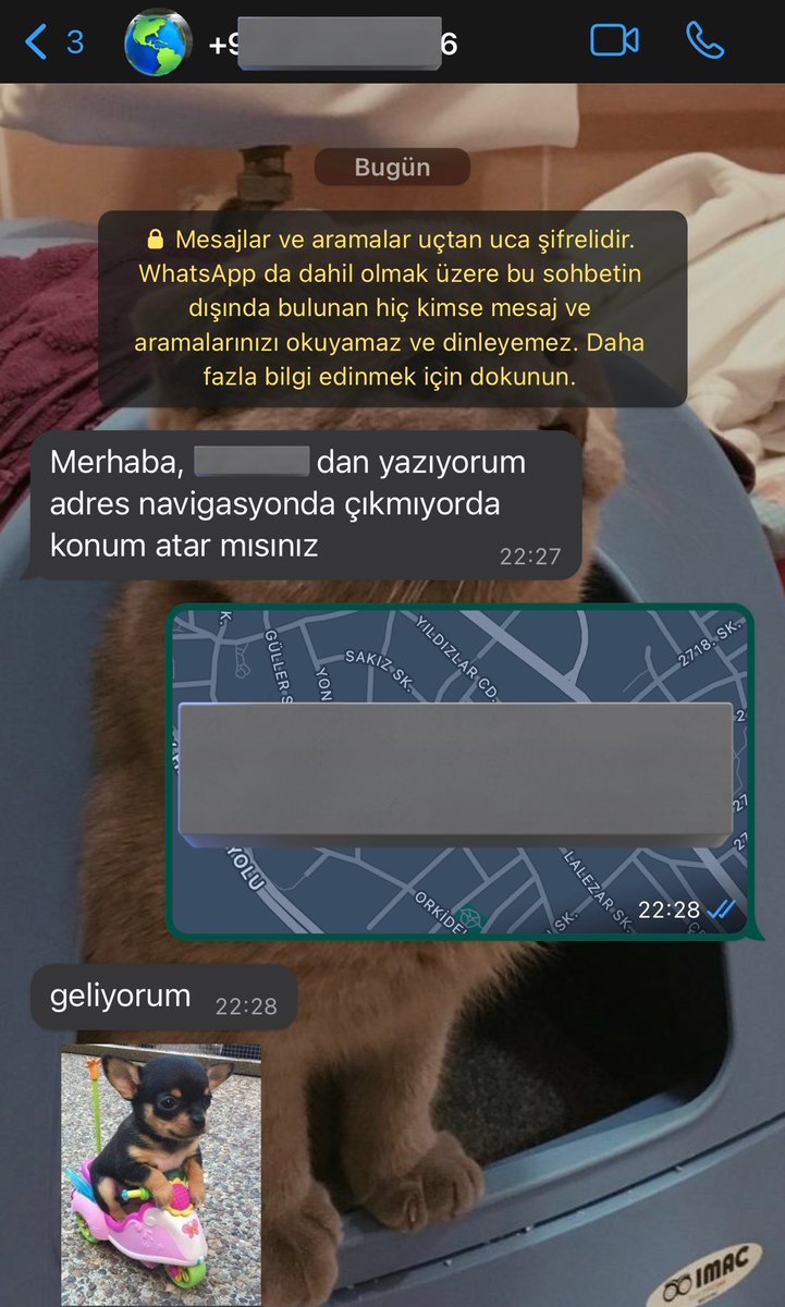 yemek istedim kuryenin...