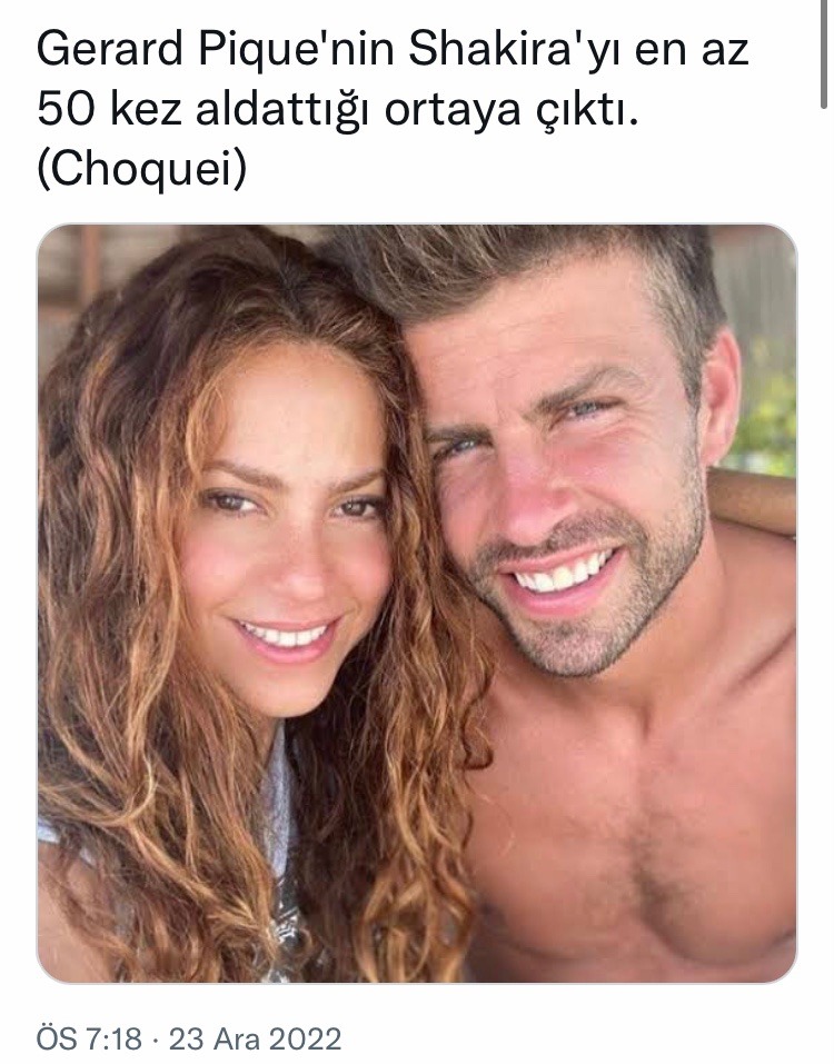Gerard Pique'nin...