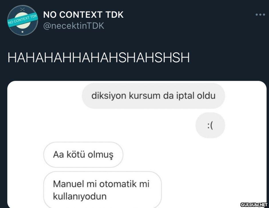 NO CONTEXT TDK NO CONTEXT...