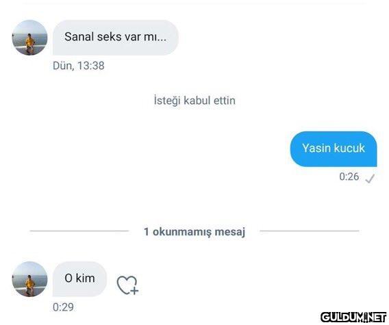 Sanal seks var mı... Dün,...