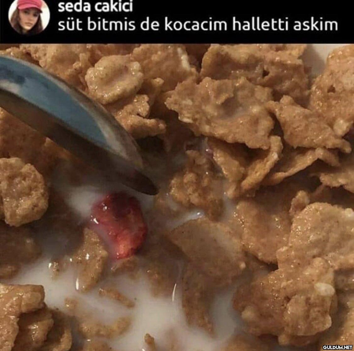 seda cakici süt bitmis de...