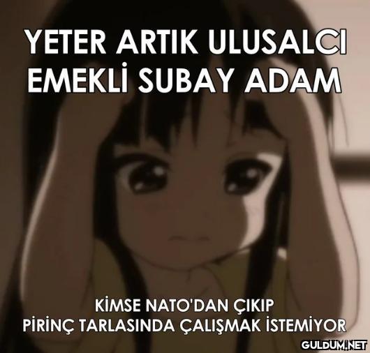 YETER ARTIK ULUSALCI...