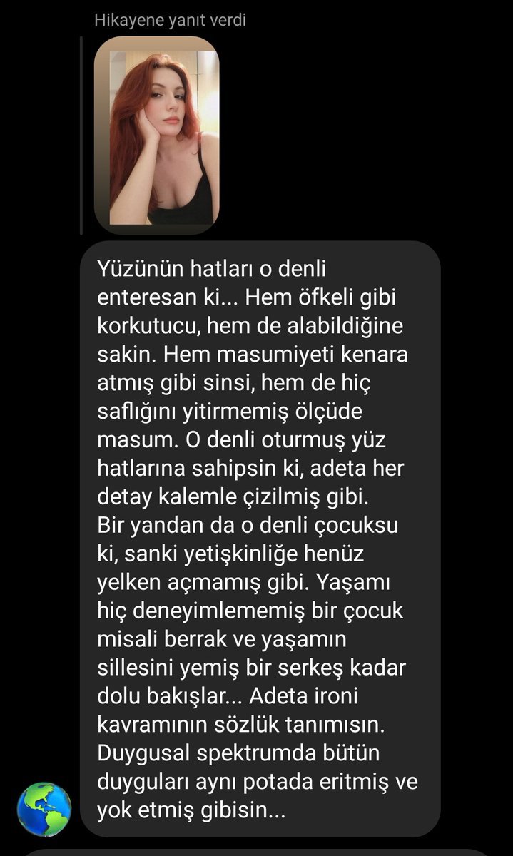 Hikayene yanıt verdi 1...