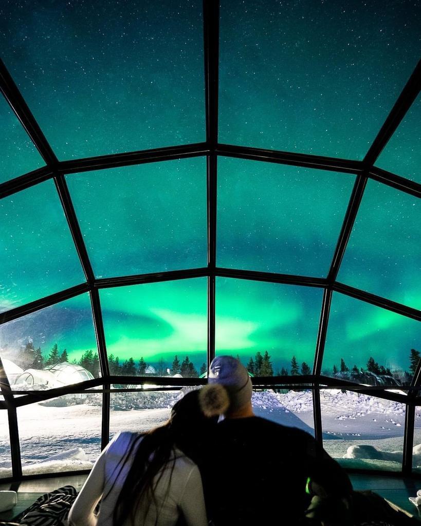 Finlandiya'da bulunan iglo...