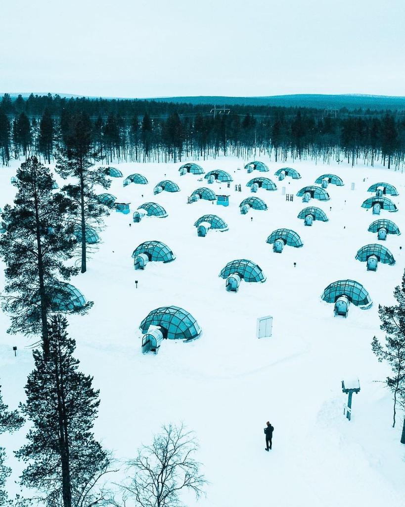 Finlandiya'da bulunan iglo...