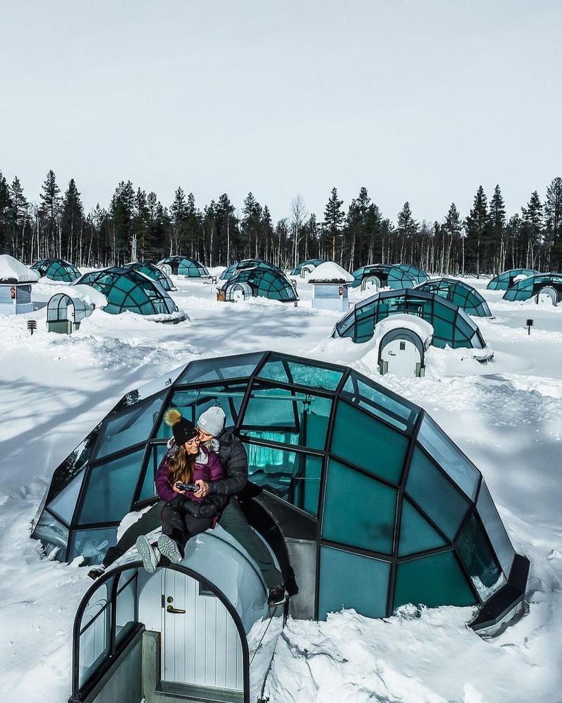 Finlandiya'da bulunan iglo...