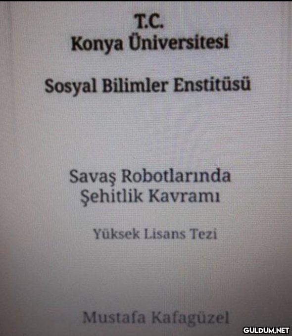 T.C. Konya Üniversitesi...