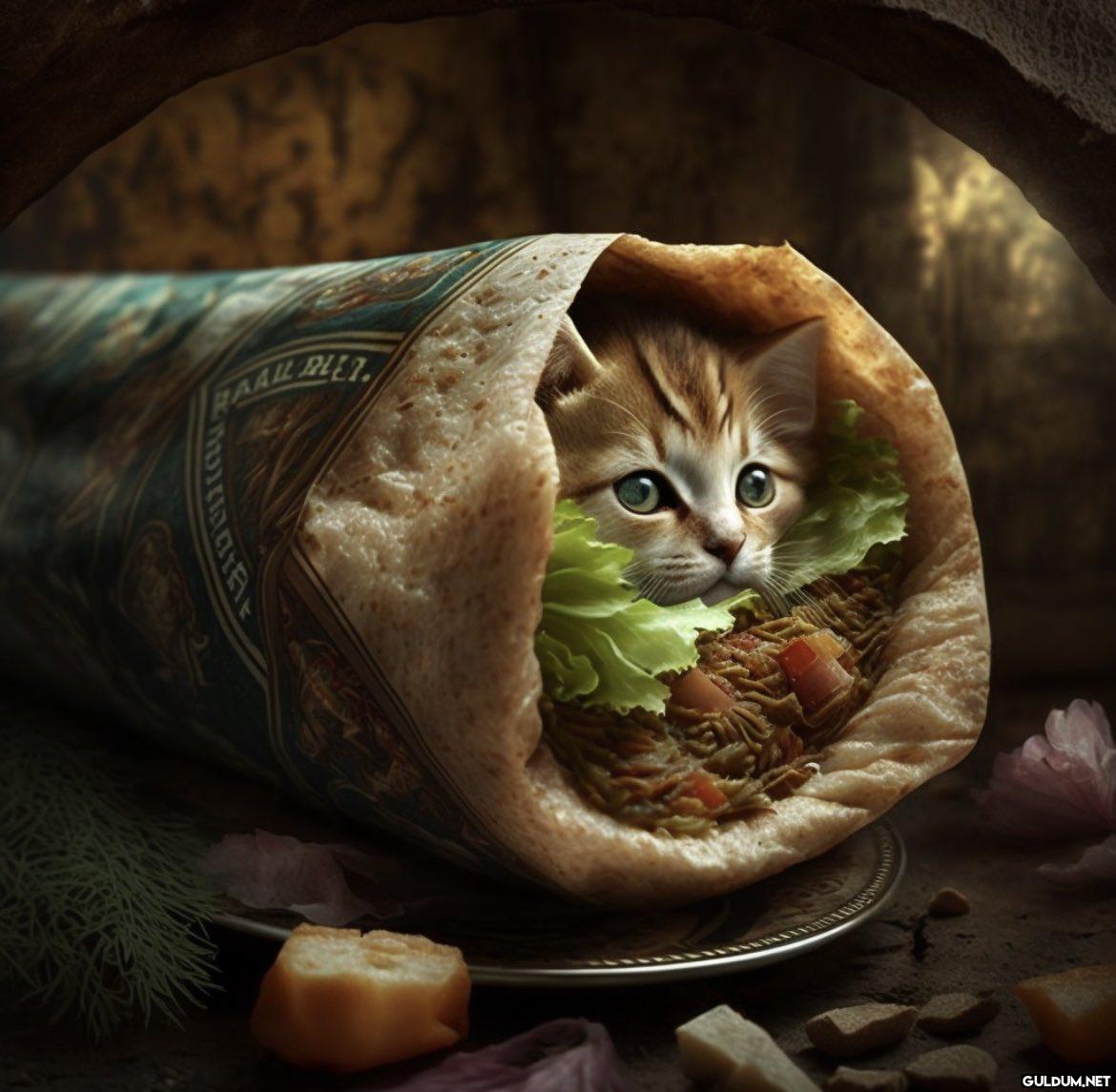 A small kitten peeking out...