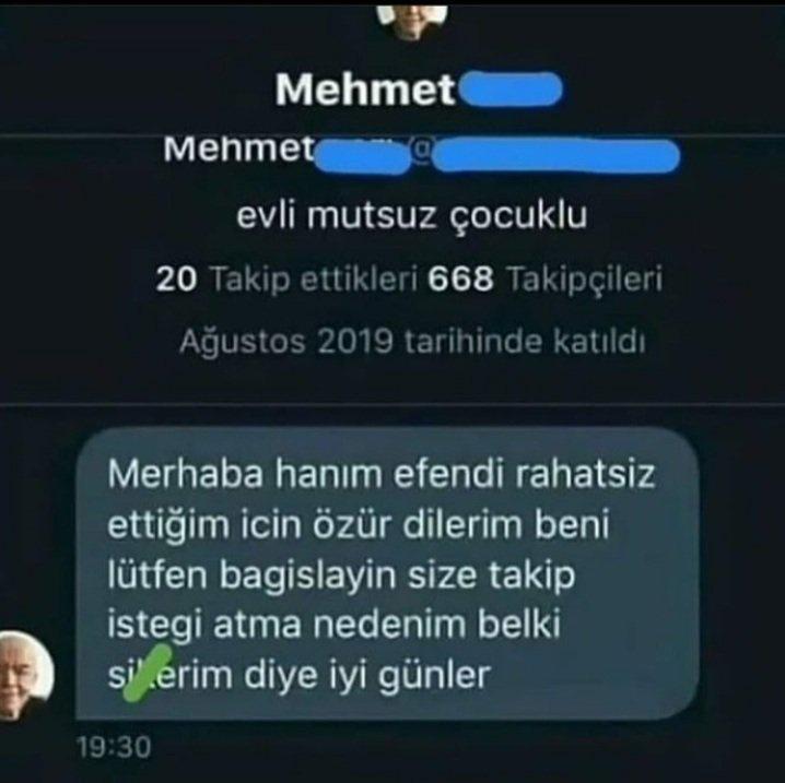 Mehmet 19:30 Mehmet evli...