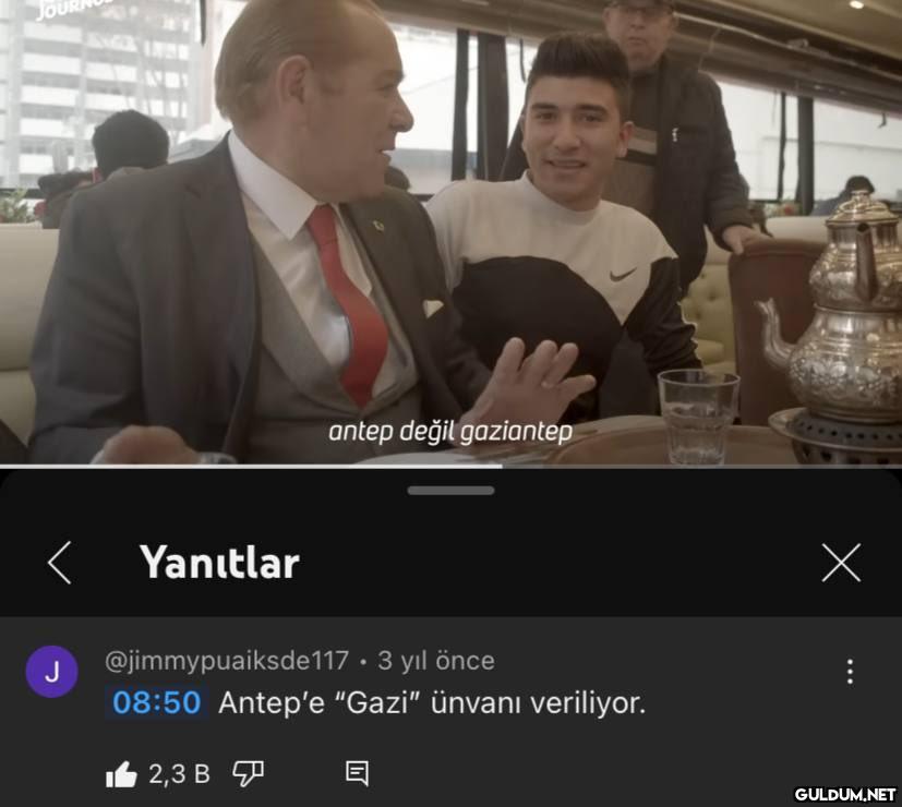 J Yanıtlar antep değil...