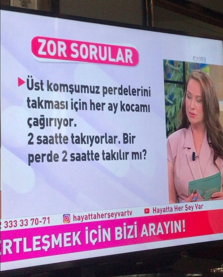 ZOR SORULAR ►Üst komşumuz...