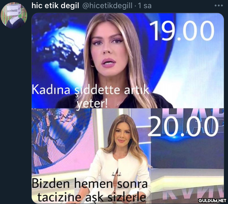 BEYİNSİZ hic etik degil...