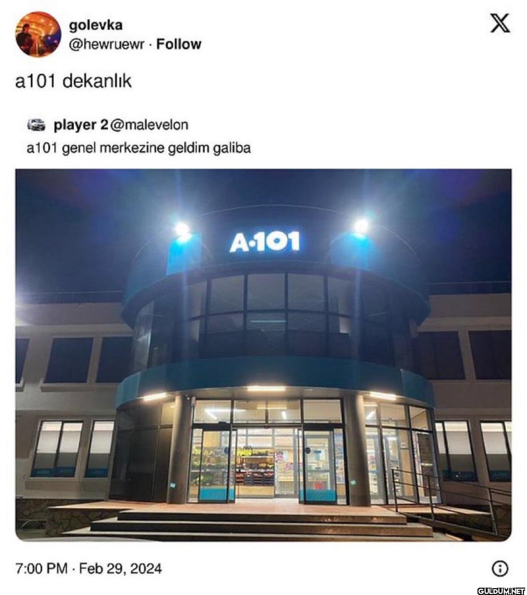 Follow a101 dekanlık...
