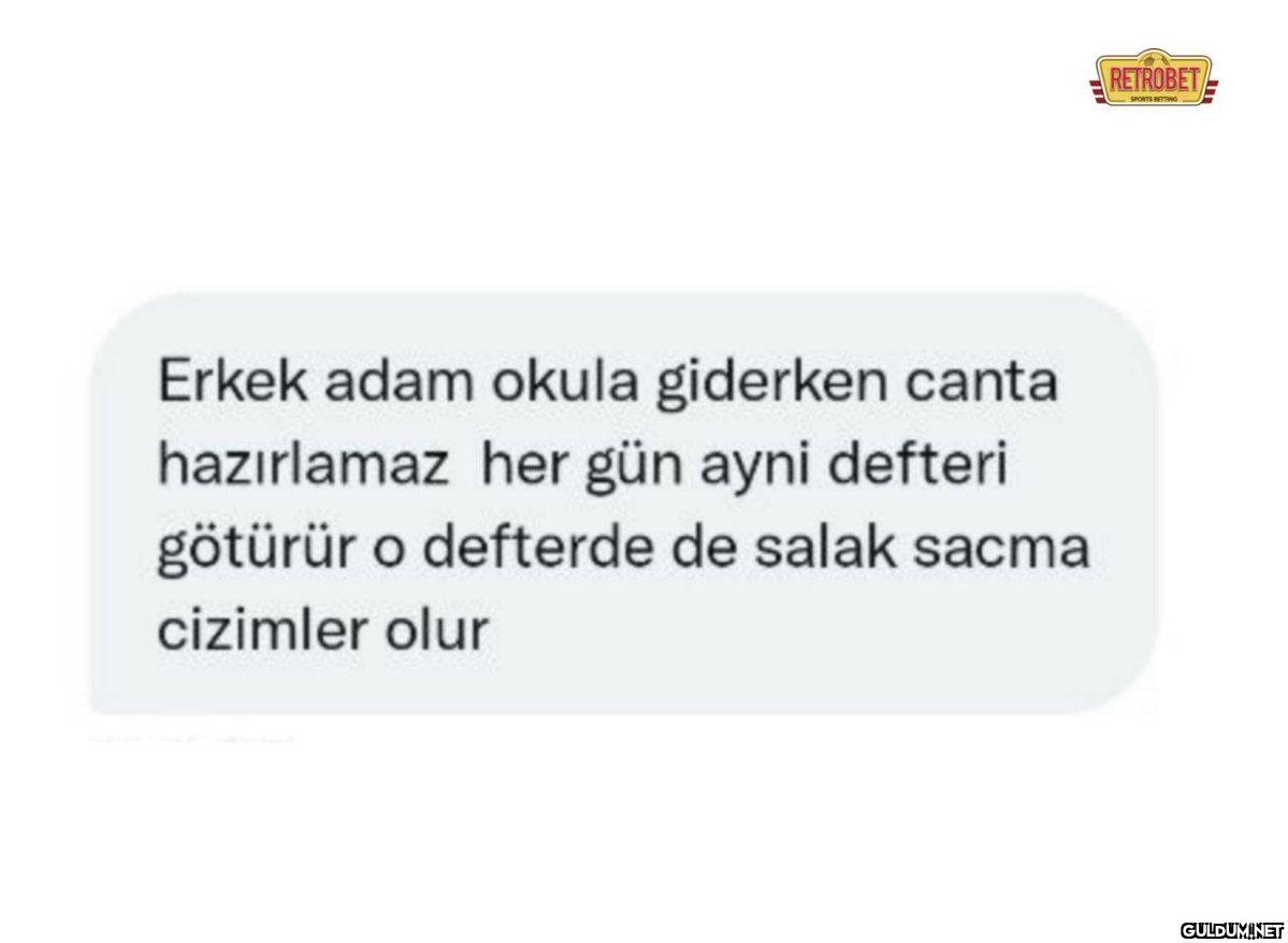 Erkek adam okula giderken...