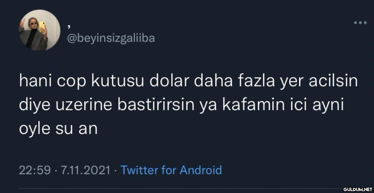 @beyinsizgaliiba hani cop...
