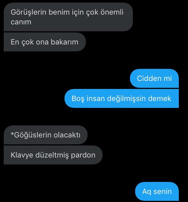 bozuntuya vermeseydin...