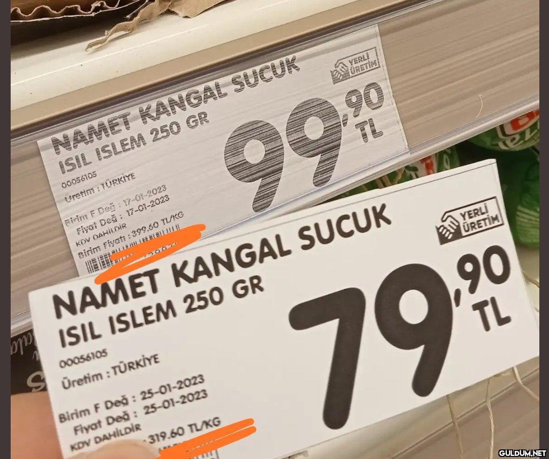 Bugün gelen bazı zamlar,...