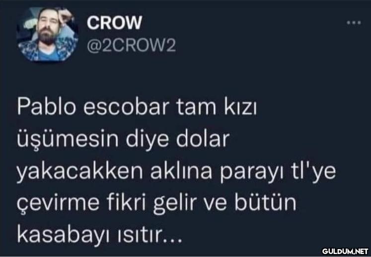 CROW @2CROW2 Pablo escobar...