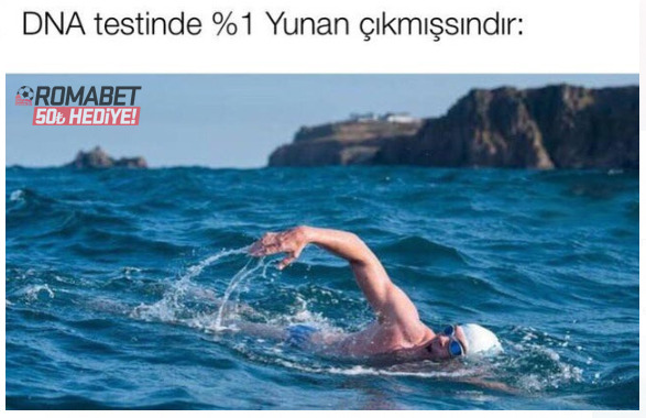 DNA testinde %1 Yunan...