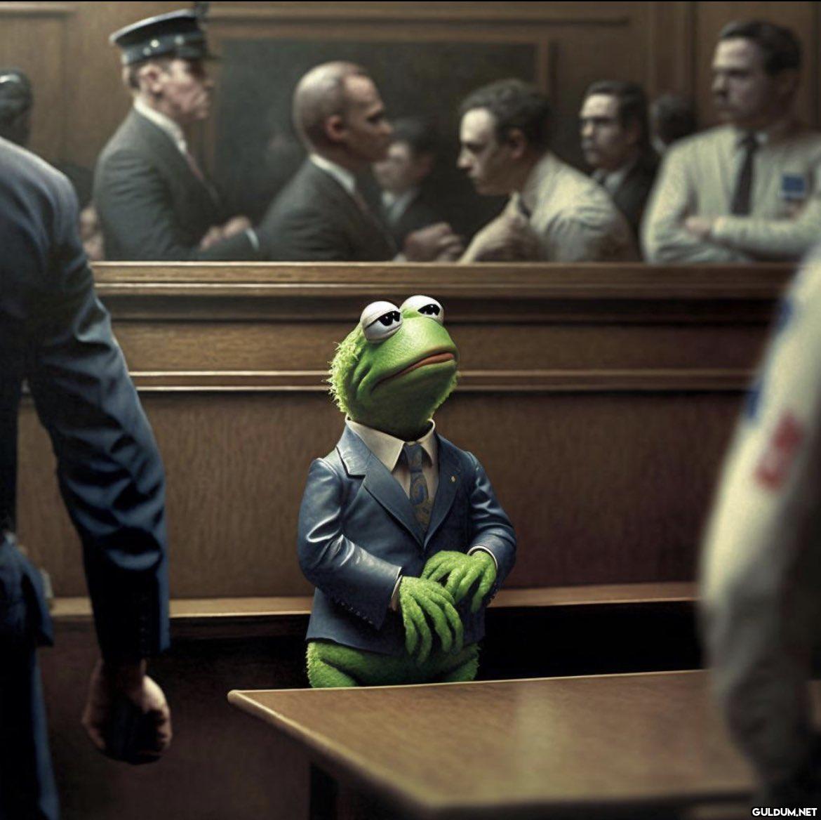 Kermit being questioned in...