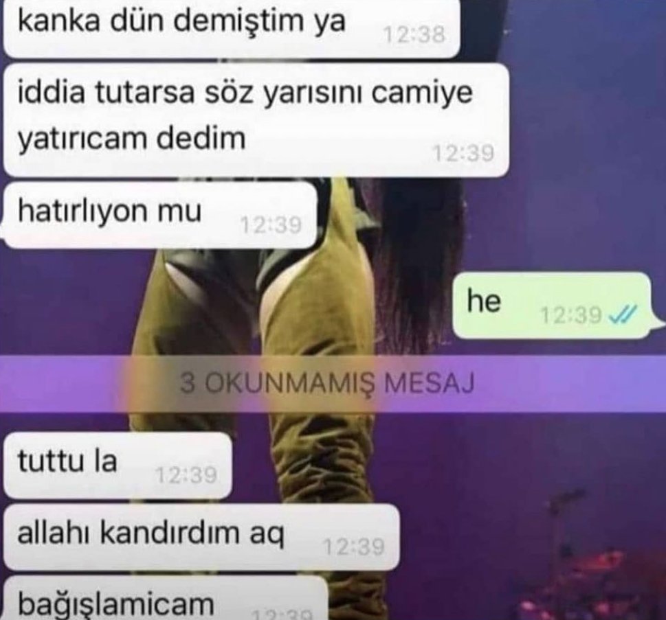 kanka dün demiştim ya...