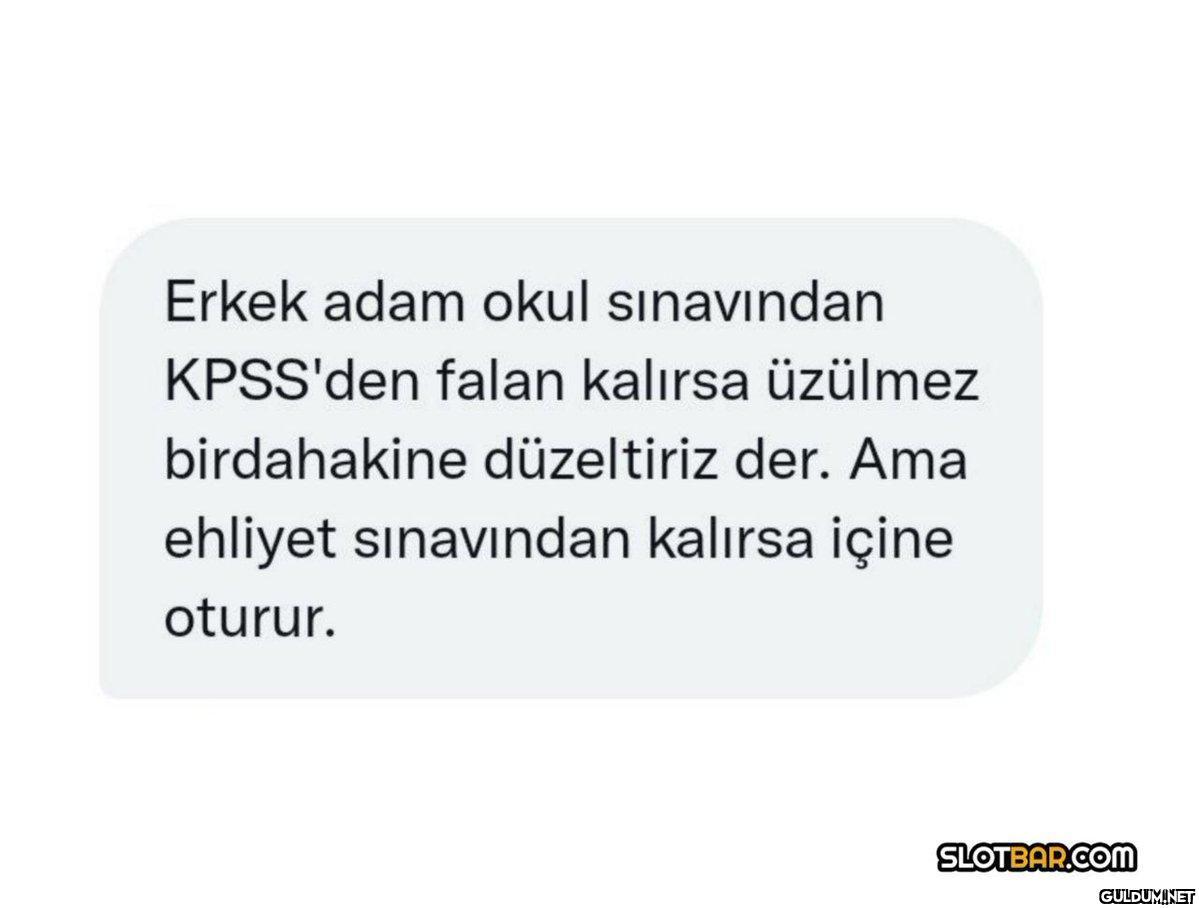 Erkek adam okul sınavından...