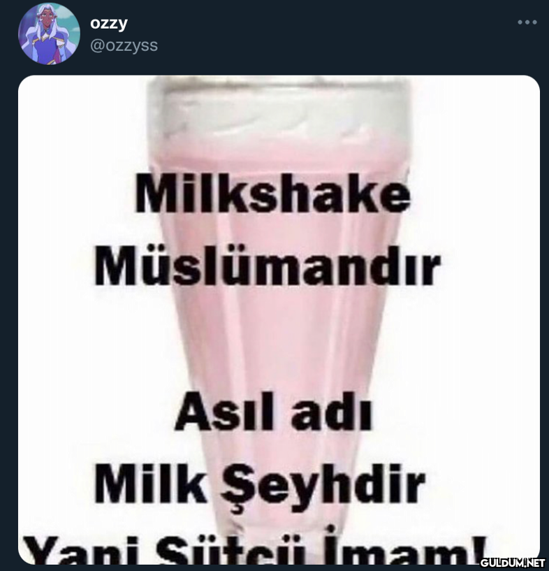 ozzy @ozzyss Milkshake...