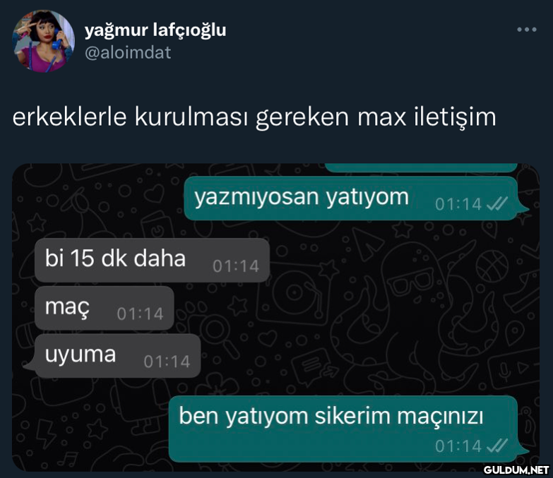 yağmur lafçıoğlu @aloimdat...