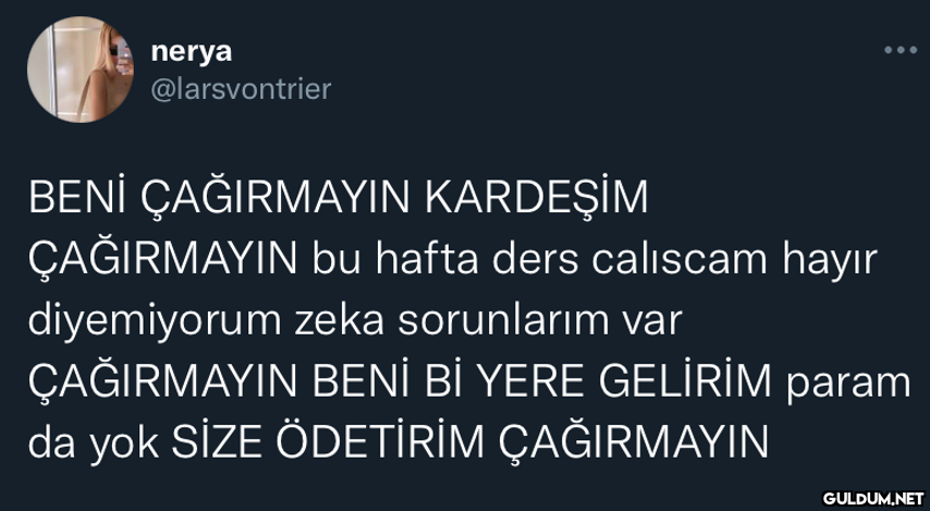 nerya @larsvontrier BENİ...