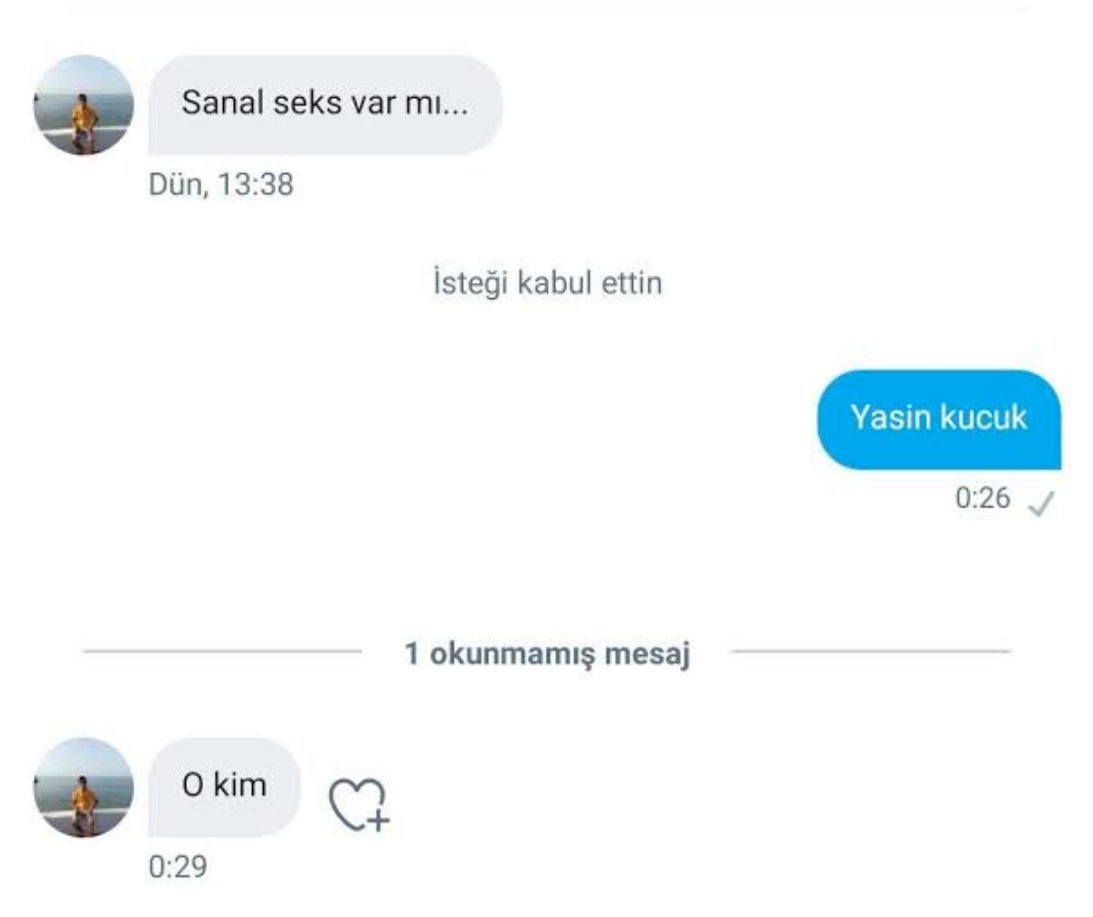 Sanal seks var mı... Dün,...