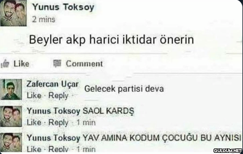 Like Yunus Toksoy 2 mins...
