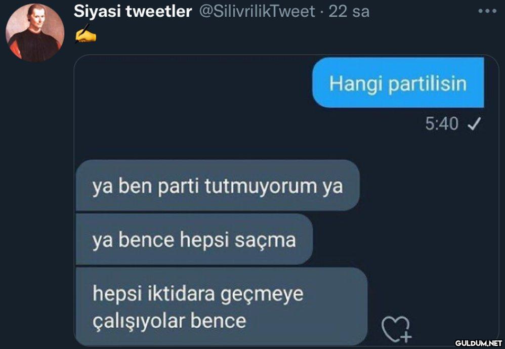 Siyasi tweetler...