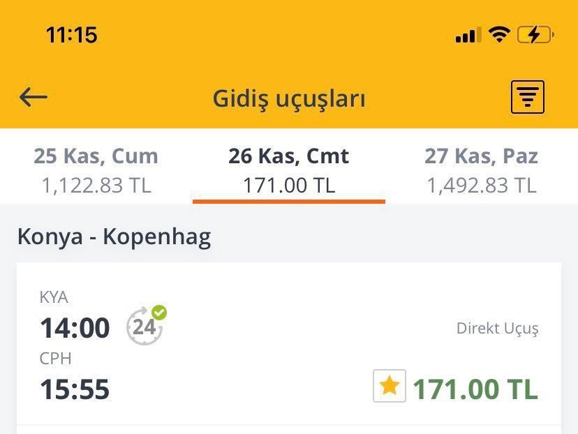 Konya'dan Kopenhag'a giden...