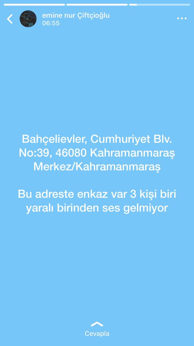 Kahramanmaraş yardım edin ...