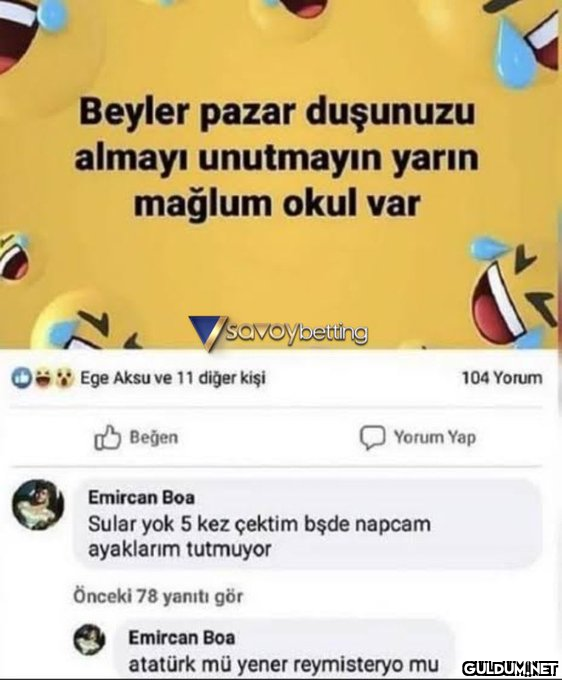Beyler pazar duşunuzu...