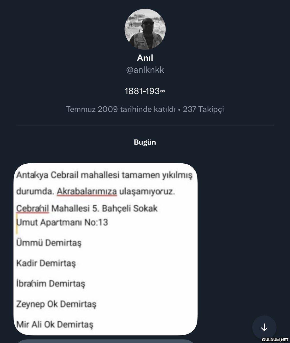 Anıl @anlknkk 1881-193∞...