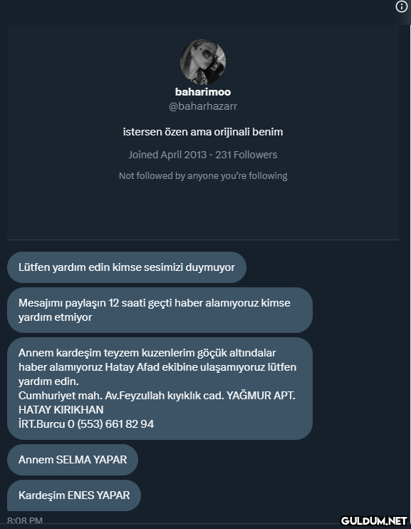 istersen özen ama...