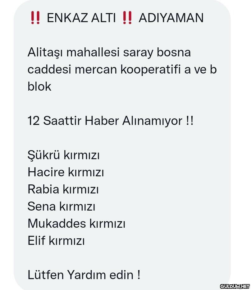 !! ENKAZ ALTI !! ADIYAMAN...