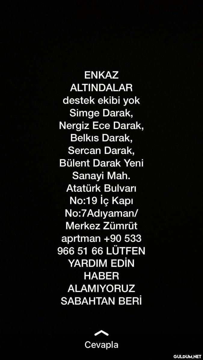 #deprem @Ahbap_Adiyaman...