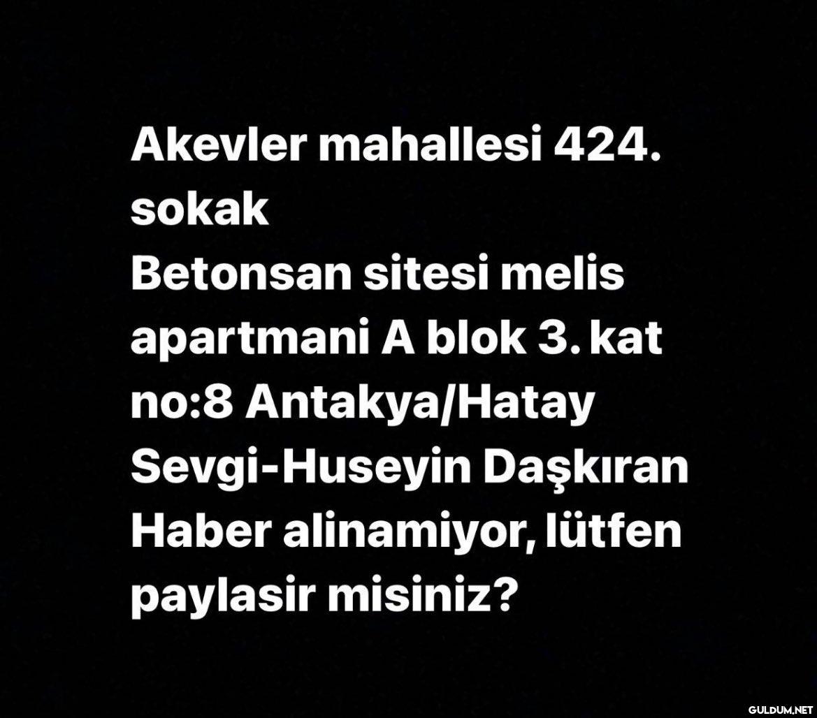Haber alamiyoruz, paylasir...