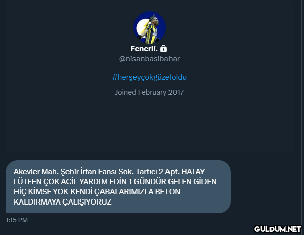 Fenerli. @nisanbasibahar...