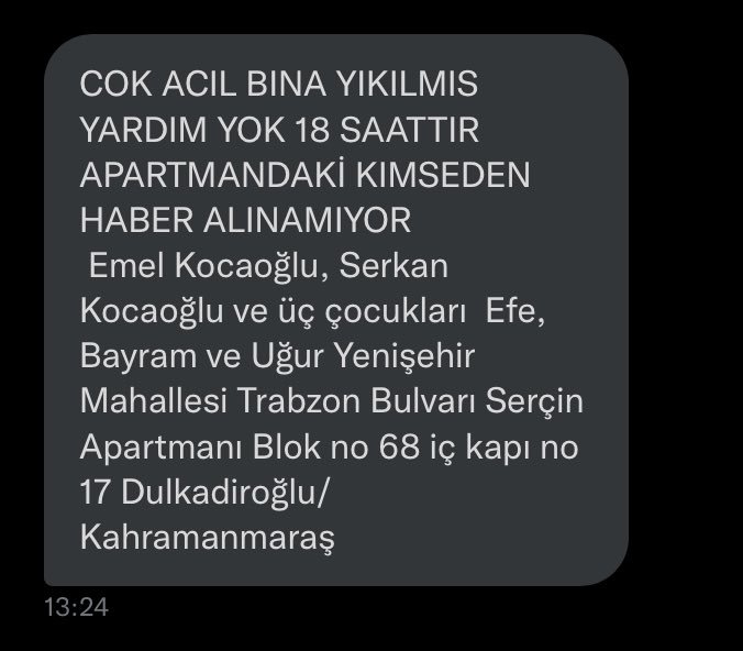 COK ACIL BINA YIKILMIS...