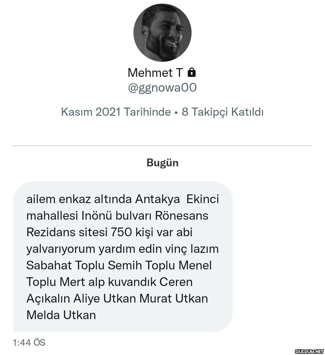 Mehmet T @ggnowa00 Kasım...
