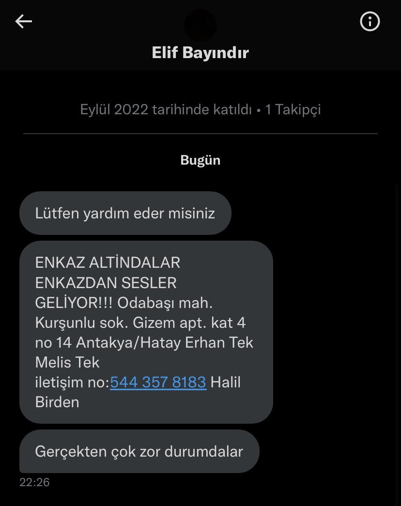 ↑ Elif Bayındır Eylül 2022...