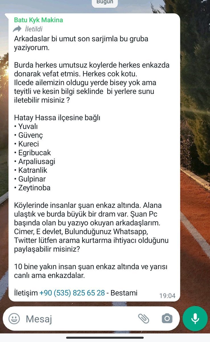 Batu Kyk Makina İletildi...