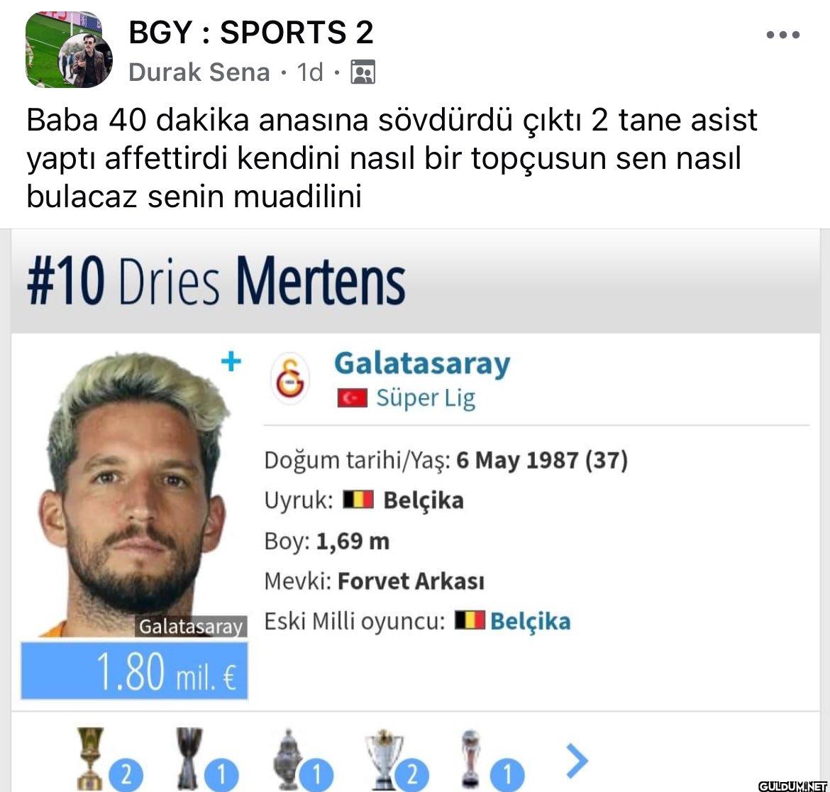 Mertensin ilk yarı...