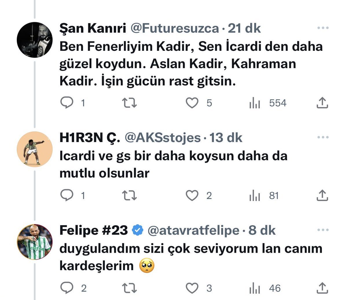 Biz böyle çok güzel olduk....